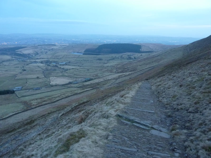 The steps on Pendle Hill